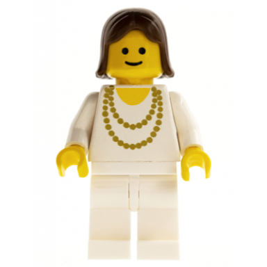 necklace gold - white legs brown female hair