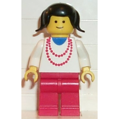 necklace red - red legs black pigtails hair