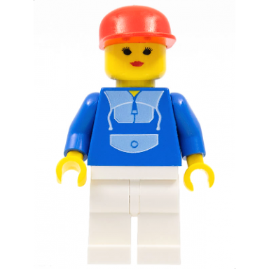 jogging suit white legs red cap