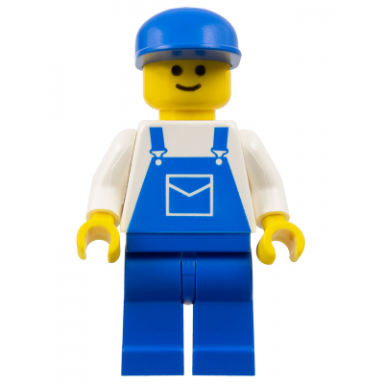 overalls blue with pocket blue legs blue cap