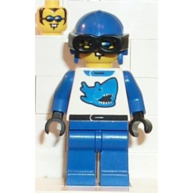 race - driver blue shark
