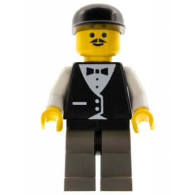 town vest formal - race official black cap