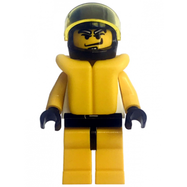 race - driver yellow tiger standard helmet life jacket