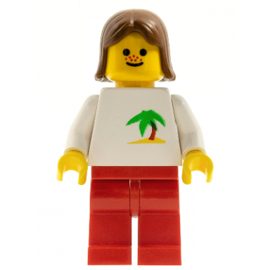 palm tree - red legs brown female hair