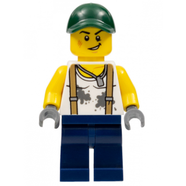 mechanic - dark green cap dark blue legs