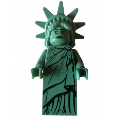 lady liberty - hard plastic hair with tiara