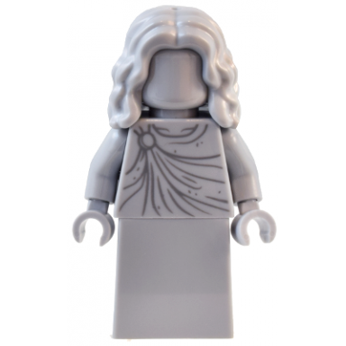 natural history museum statue - mid-length hair skirt