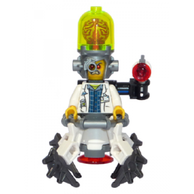 professor brainstein with mech suit