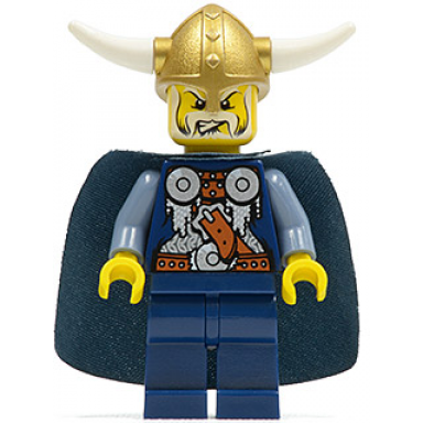 viking blue chess king - horns glued to helmet