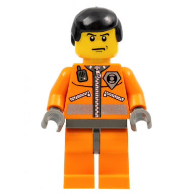 coast guard world city orange jacket with zipper black male hair