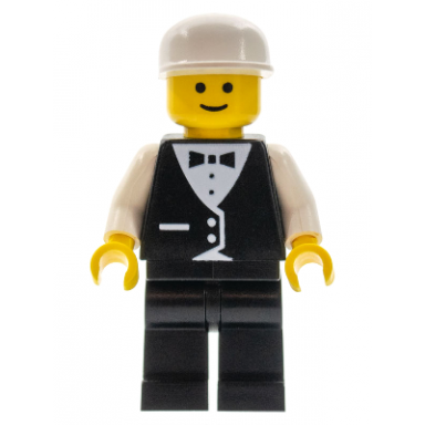 town vest formal - race official white cap