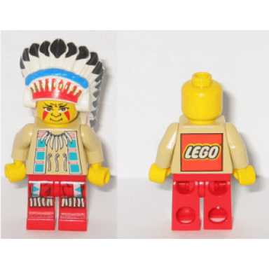 indian chief 1 big chief rattle snake big chief rattlesnake - lego logo on back