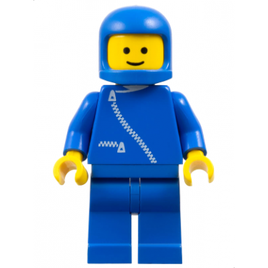 jacket with zipper - blue blue legs blue classic helmet
