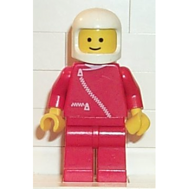 jacket with zipper - red red legs white classic helmet
