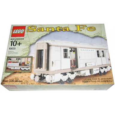santa fe cars - set i mail or baggage car