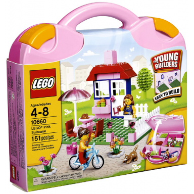 lego pink suitcase