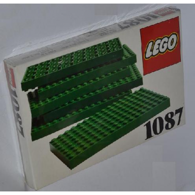 6 lego baseplates 8 x 16 green