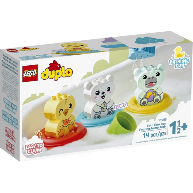 bath time fun: floating animal train