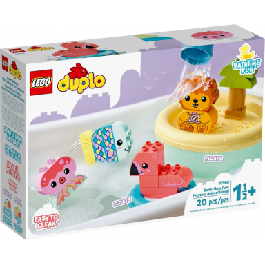 bath time fun: floating animal island