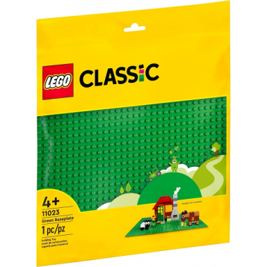 green baseplate plate included is bright green