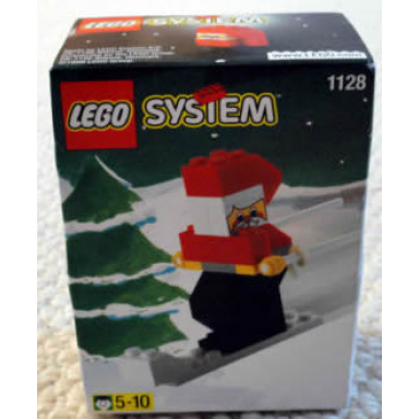 santa on skis