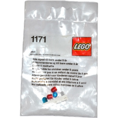 lighting brick with red and blue globes