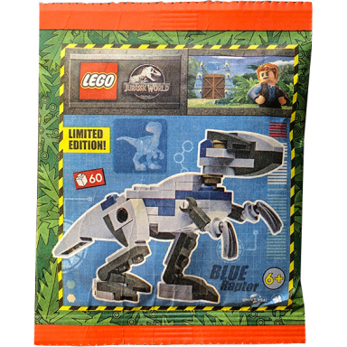 blue raptor paper bag