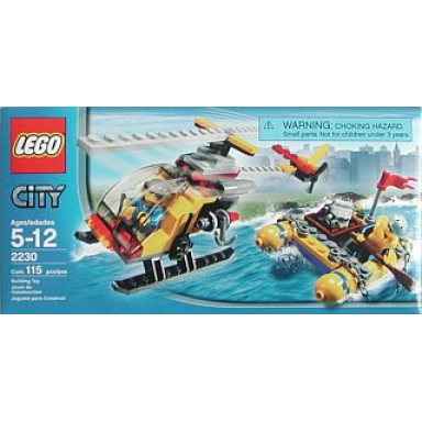 helicopter and raft