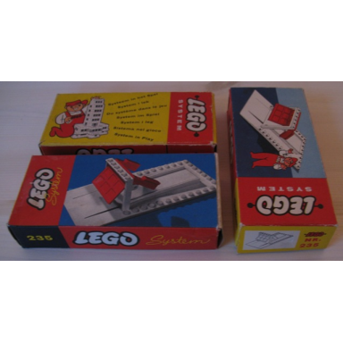 garage plate and door white base with red or white door frame