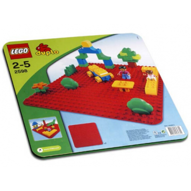 large red building plate
