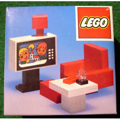 colour t.v and chair