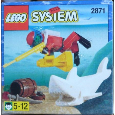 diver and shark
