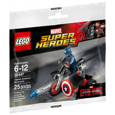 captain americas motorcycle polybag