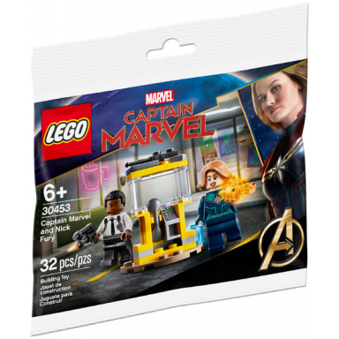 captain marvel and nick fury polybag