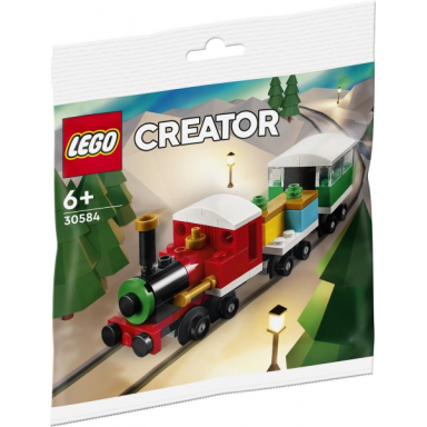 winter holiday train polybag