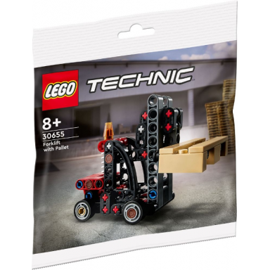 forklift with pallet polybag