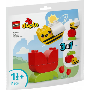 my first flower bee paper bag