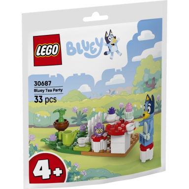 bluey tea party paper bag polybag