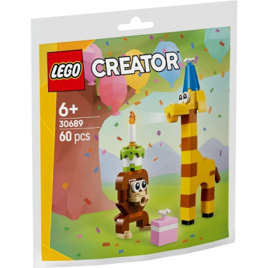 birthday party animals paper bag polybag