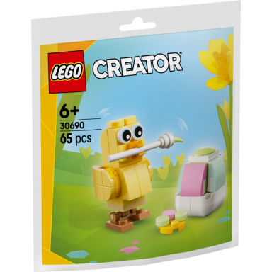 easter egg chick painting fun paper bag polybag