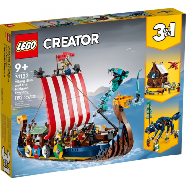 viking ship and the midgard serpent