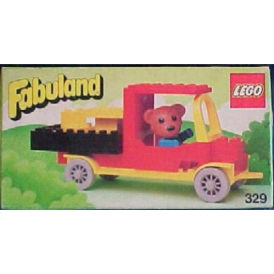bernard bear and pickup truck