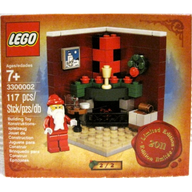 fire place scene limited edition 2011 holiday set 2 of 2