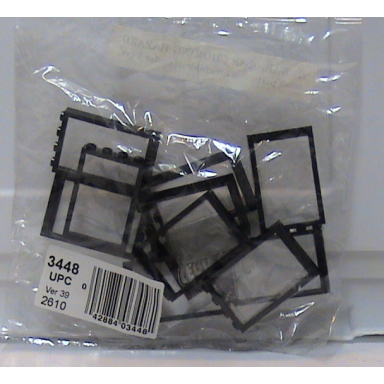 1 x 4 x 5 black window frames with clear panes