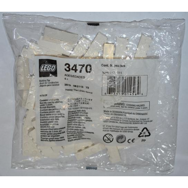 1 x 4 white bricks