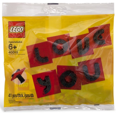 valentine letter set polybag