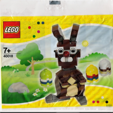 easter bunny with eggs polybag