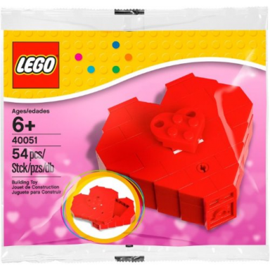 valentines day heart box polybag