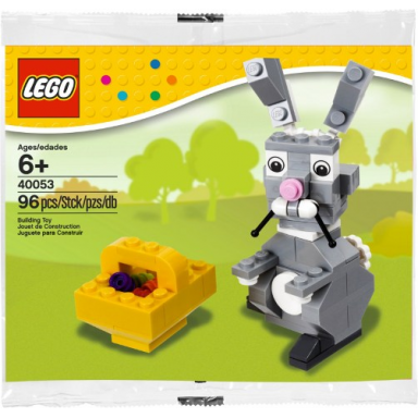 easter bunny with basket polybag