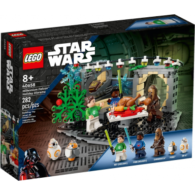 millennium falcon holiday diorama